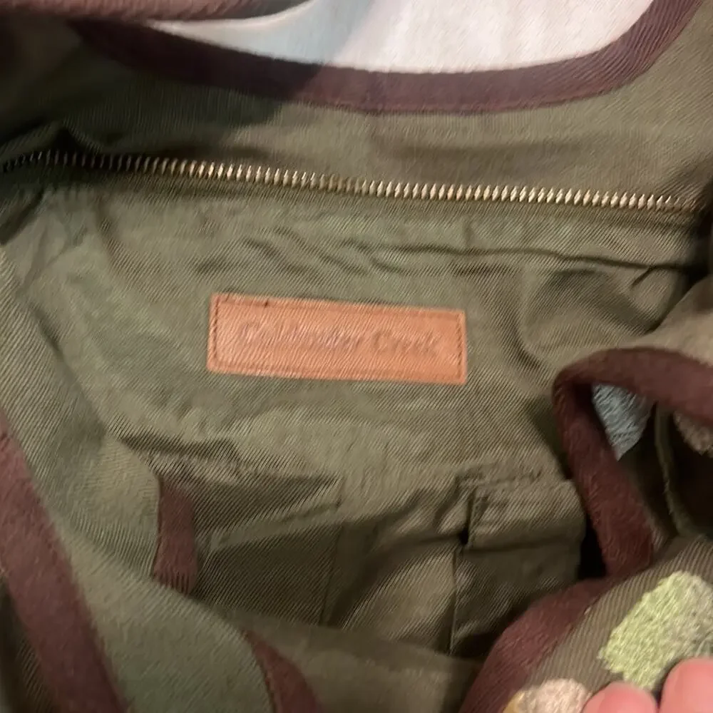New with tags Coldwater Creek embroidered hobo bag.